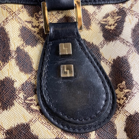 L.A.M.B. Women’s Mandeville leopard printed coated canvas speedy handbag - Picture 6 of 16